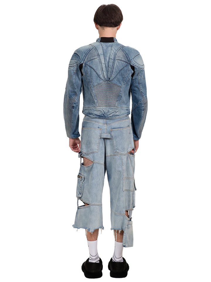 Natasha Zinko Denim Muscle Jacket