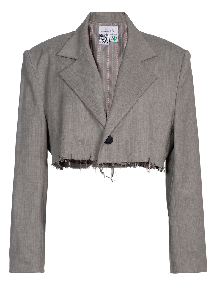 Natasha Zinko Destroyed Cropped Blazer