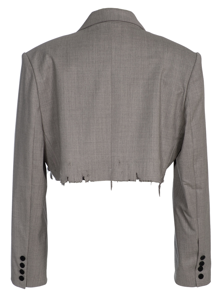 Natasha Zinko Destroyed Cropped Blazer