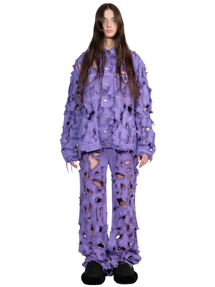 Natasha Zinko Destroyed Denim Jacket