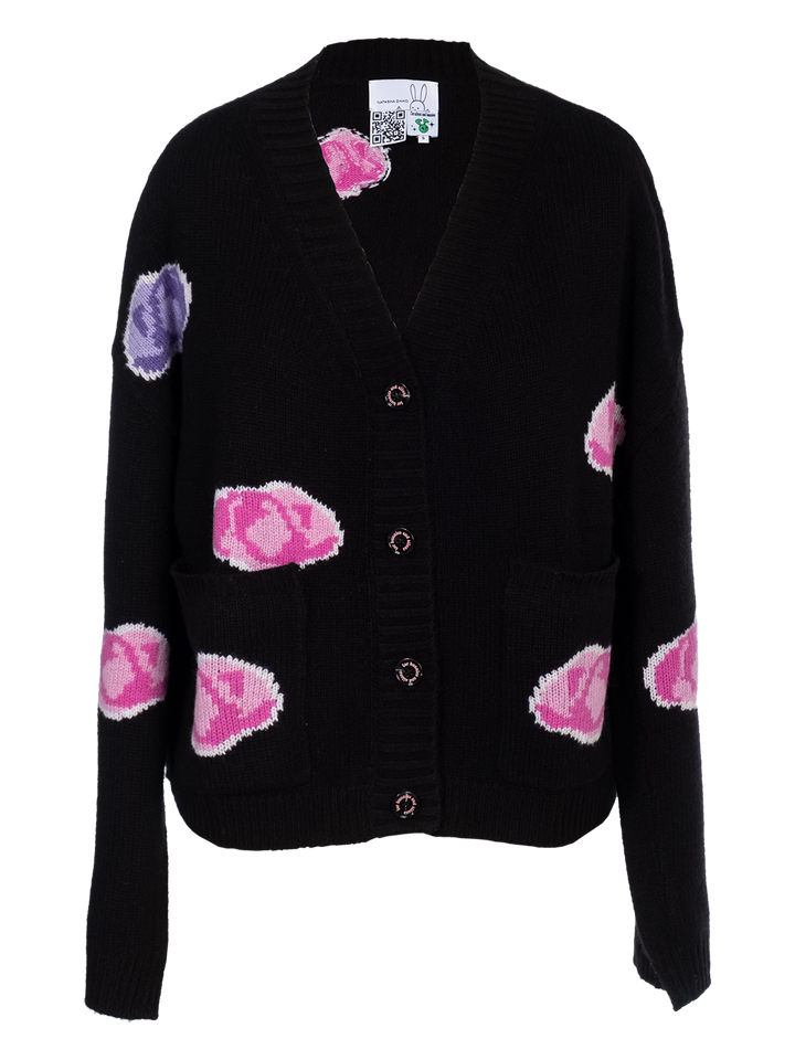 natasha zinko Digital Roses Cardigan