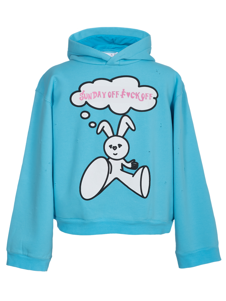 Natasha Zinko Distressed 'F*ck Off Sunday' Hoodie