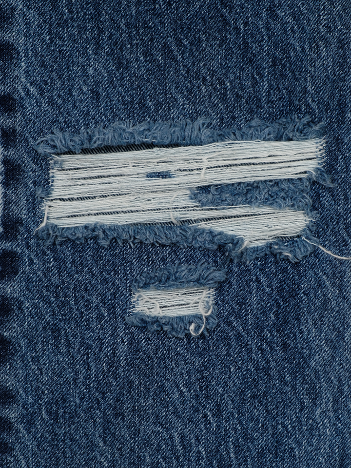 Natasha Zinko DISTRESSED KNEES FLARED JEANS
