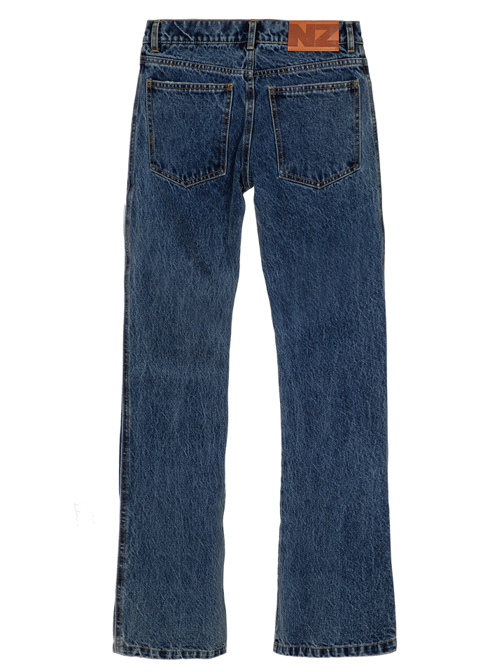Natasha Zinko DISTRESSED KNEES FLARED JEANS