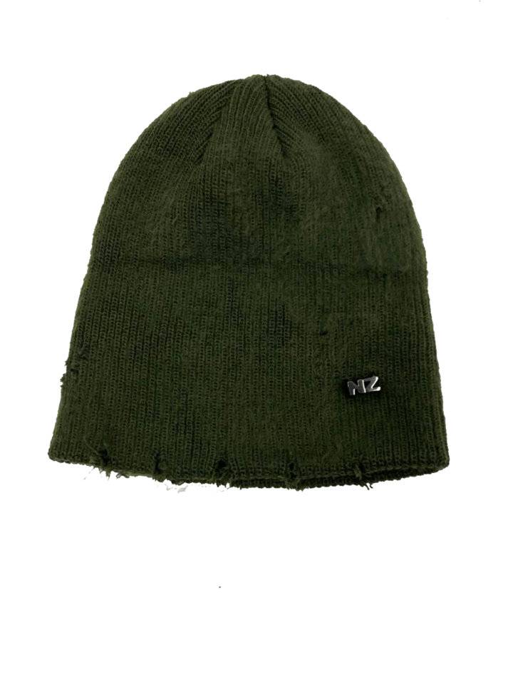 natasha zinko Distressed Knit Beanie