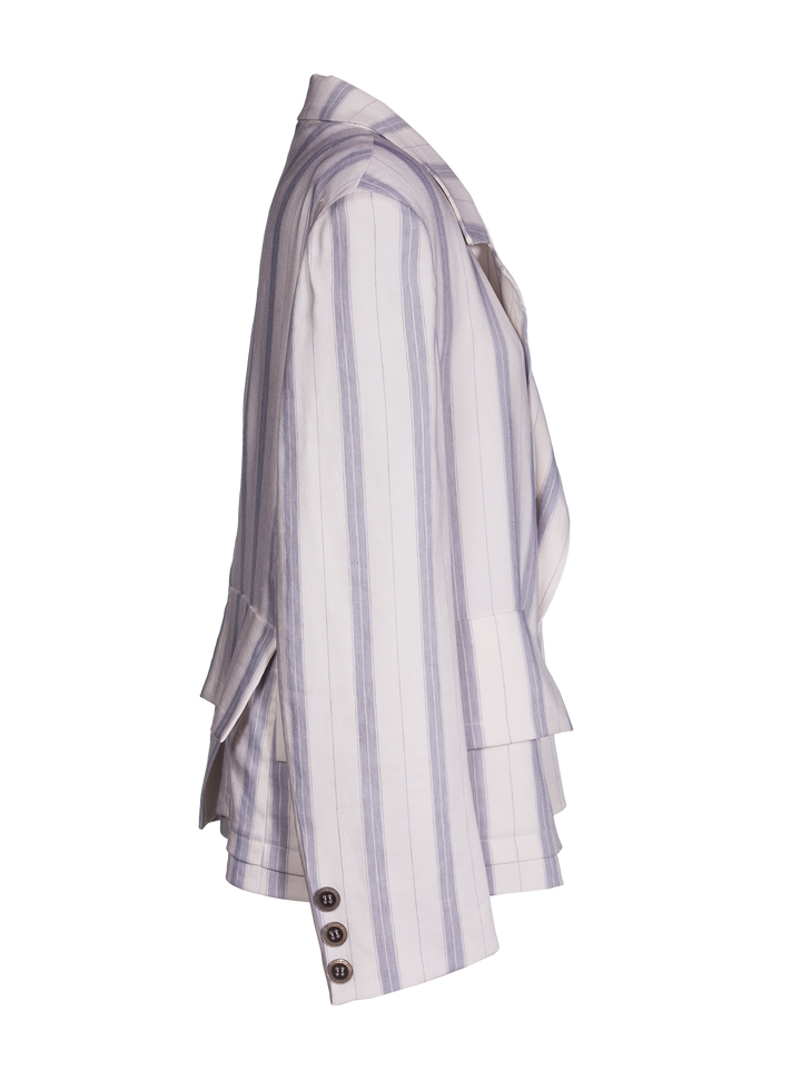 Natasha Zinko Double-breasted Striped Jacket