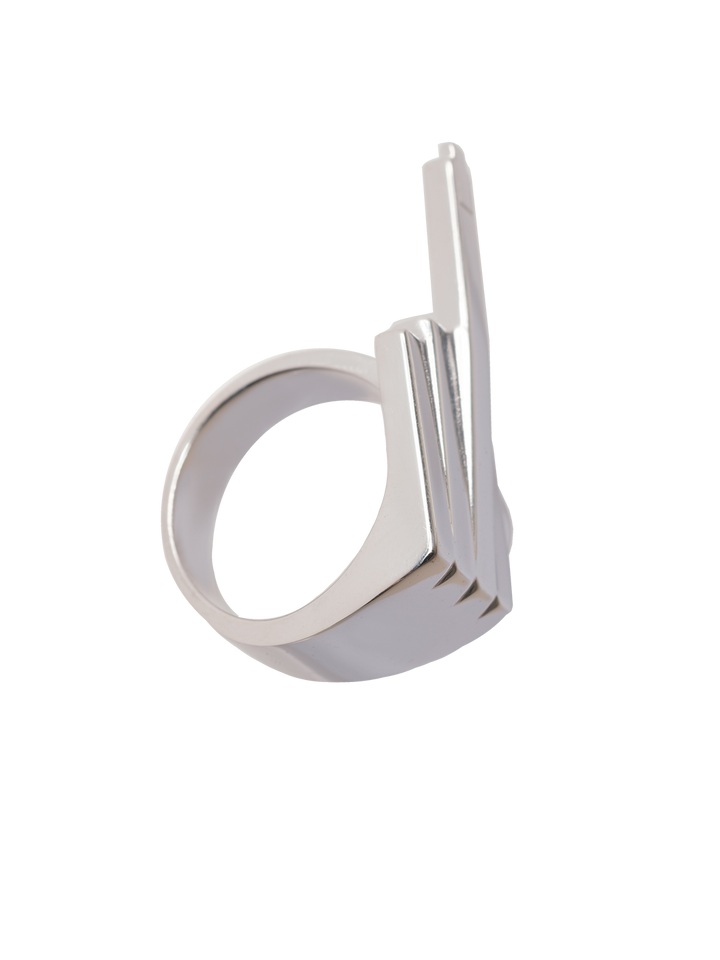 Natasha Zinko F*ck Middle Finger Ring Silver