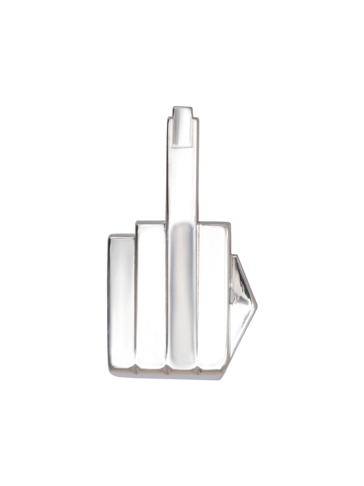 natasha zinko F*ck Middle Finger Ring Silver