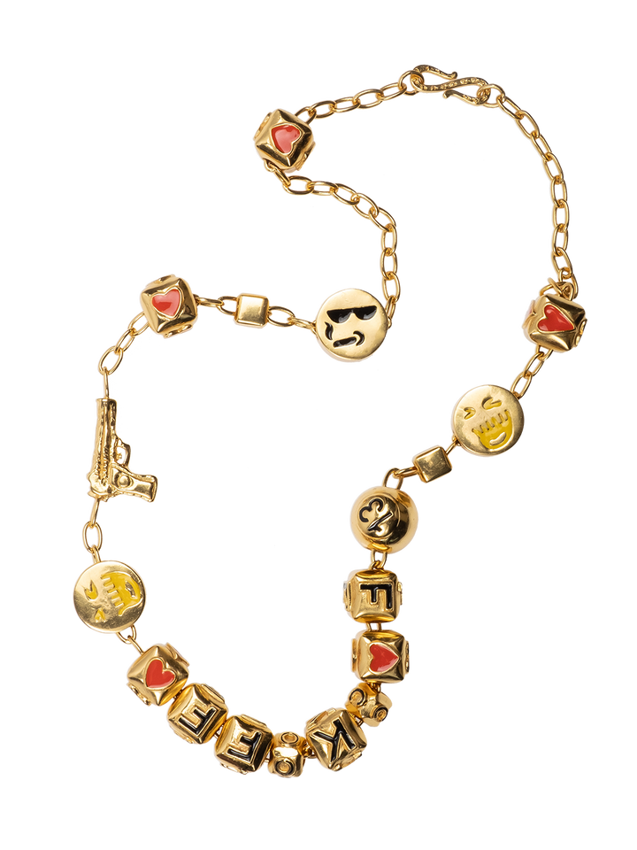 Natasha Zinko 'F*ck Off' Charm Necklace