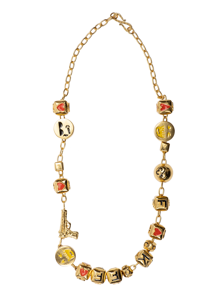 natasha zinko 'F*ck Off' Charm Necklace