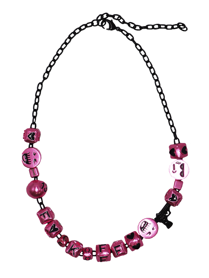 natasha zinko 'F*ck Off' Charm Necklace