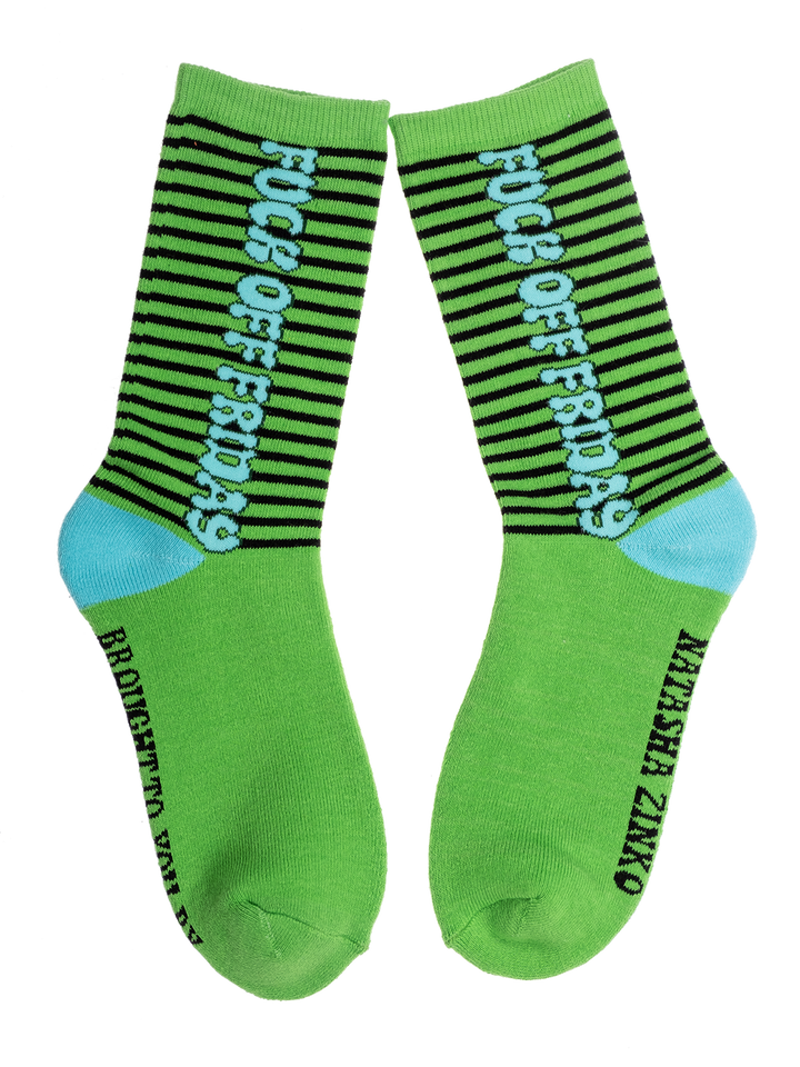 Natasha Zinko 'F*ck Off Friday' Socks /3 Pairs/