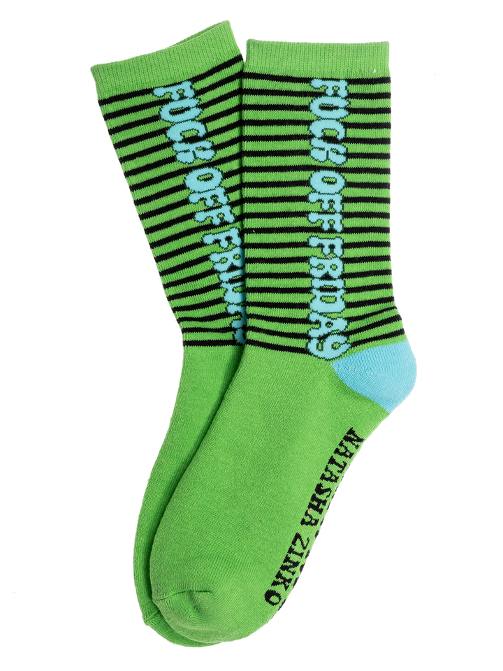 Natasha Zinko 'F*ck Off Friday' Socks /3 Pairs/
