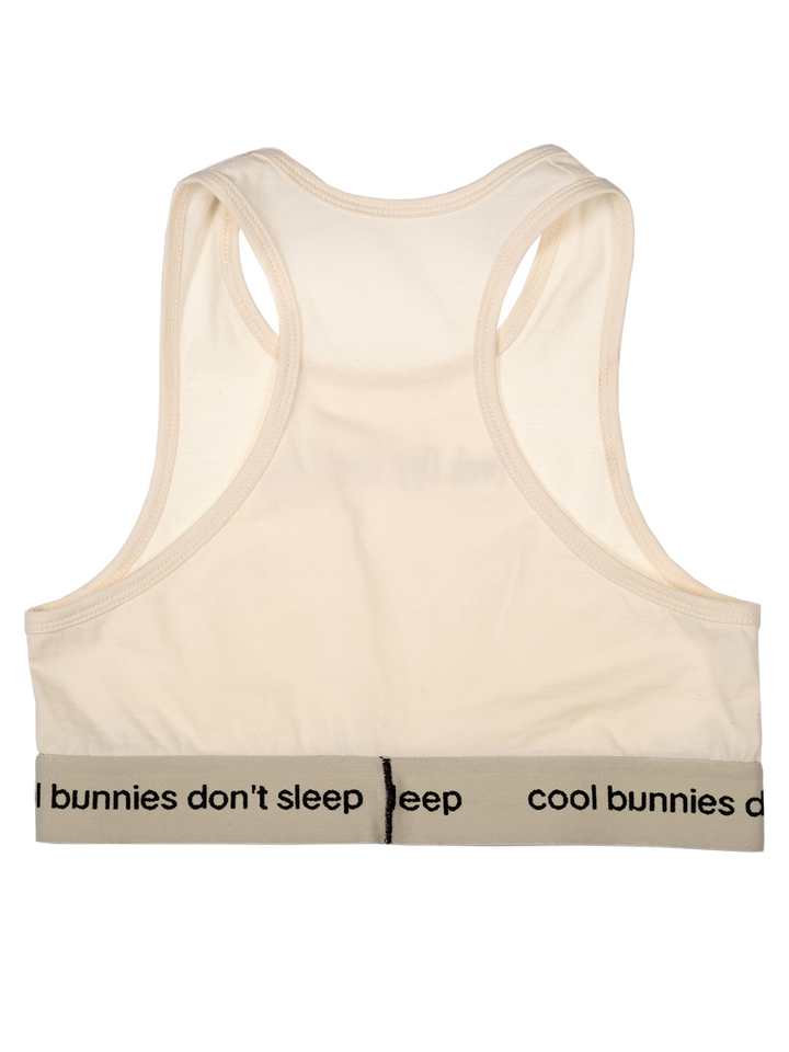 Natasha Zinko 'F*ck Off Saturday' Cropped Sport Top