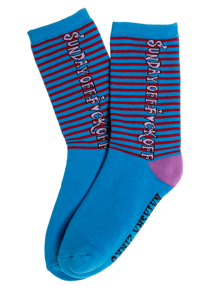 Natasha Zinko 'F*ck Off Sunday' Socks /3 Pairs/