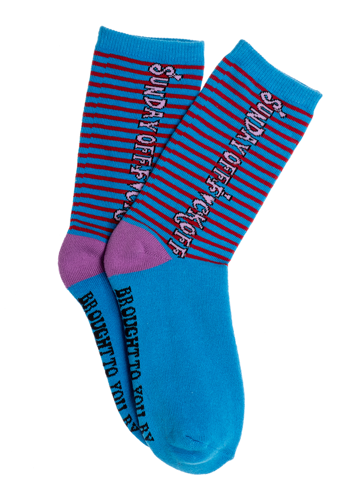 Natasha Zinko 'F*ck Off Sunday' Socks /3 Pairs/