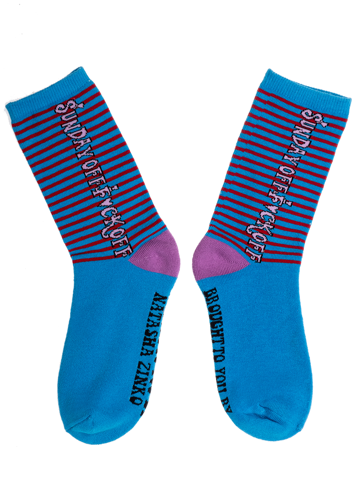 Natasha Zinko 'F*ck Off Sunday' Socks /3 Pairs/