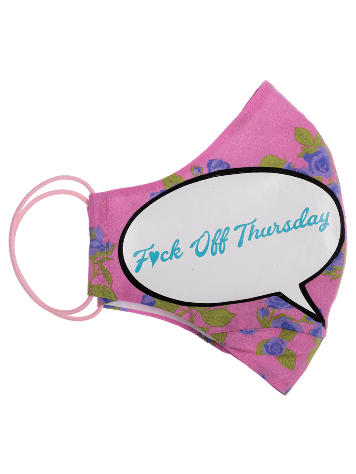 natasha zinko 'F*ck Off Thursday' Face Mask