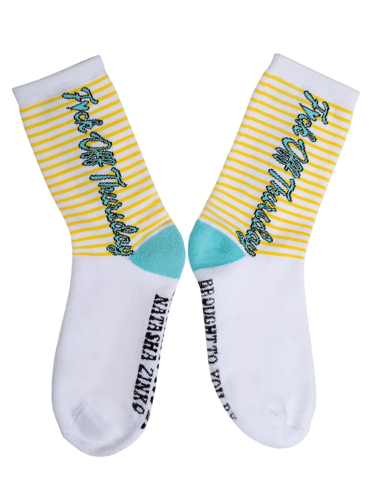 Natasha Zinko 'F*ck Off Thursday' Socks /3 Pairs/