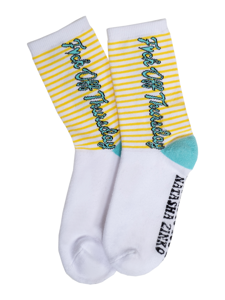 natasha zinko 'F*ck Off Thursday' Socks /3 Pairs/