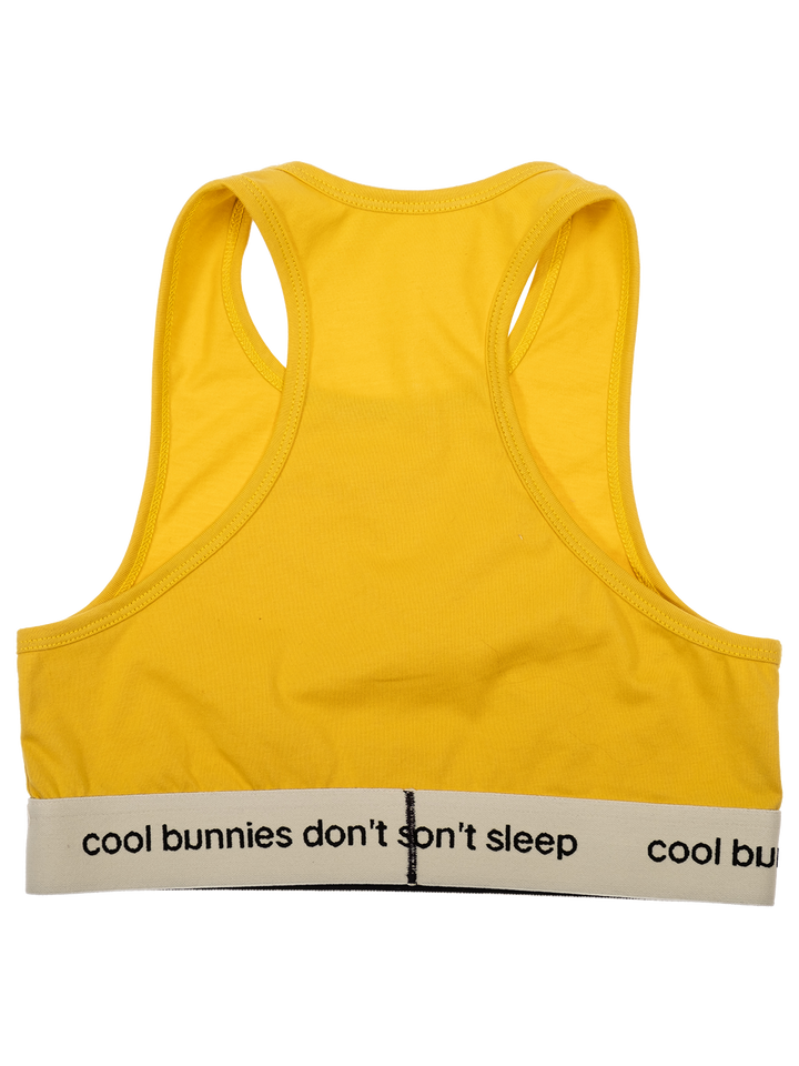 Natasha Zinko 'F*ck Off Wednesday' Cropped Sport Top