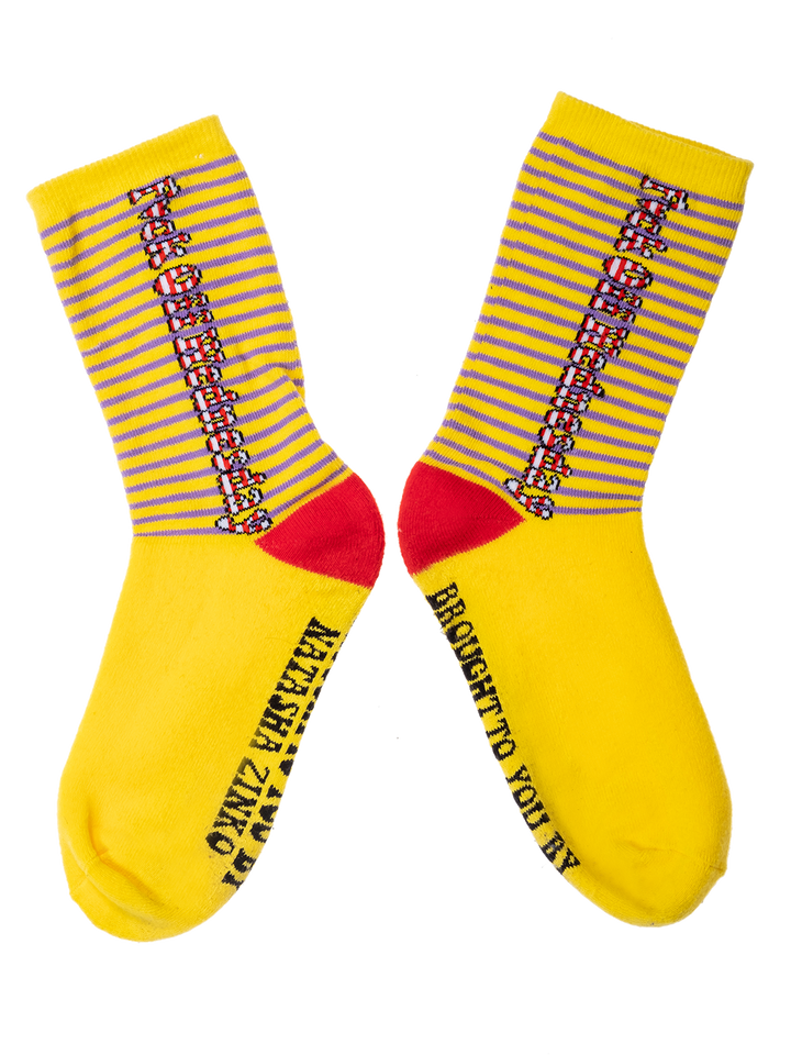 Natasha Zinko 'F*ck Off Wednesday' Socks /3 Pairs/