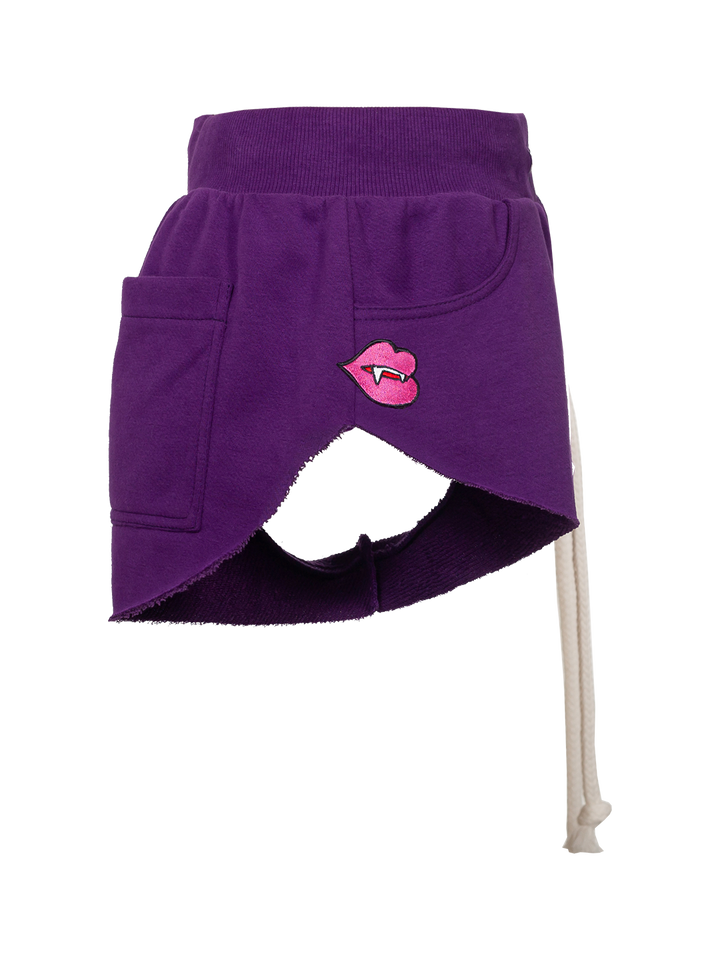 Natasha Zinko Fang-patch Cotton Shorts