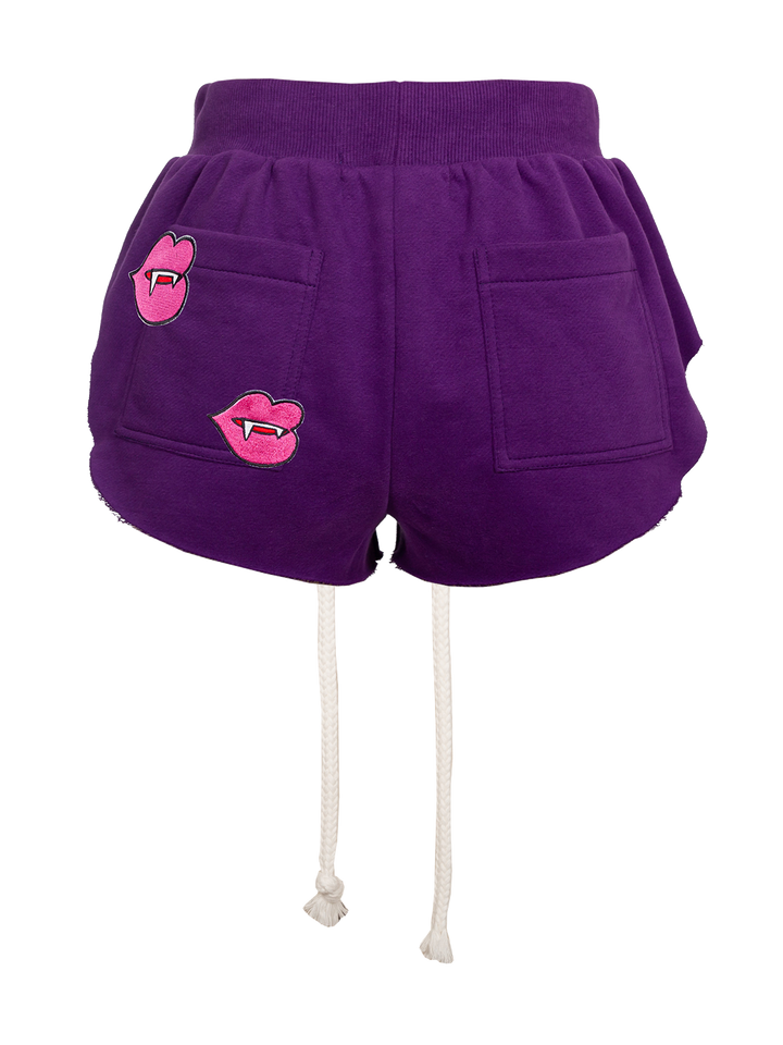 Natasha Zinko Fang-patch Cotton Shorts