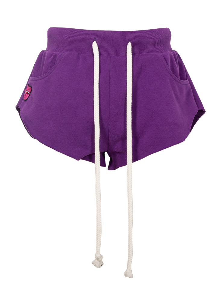 Natasha Zinko Fang-patch Cotton Shorts