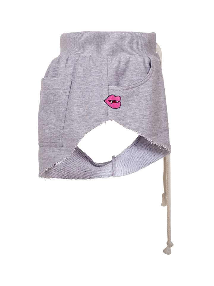 Natasha Zinko Fang-patch Cotton Shorts