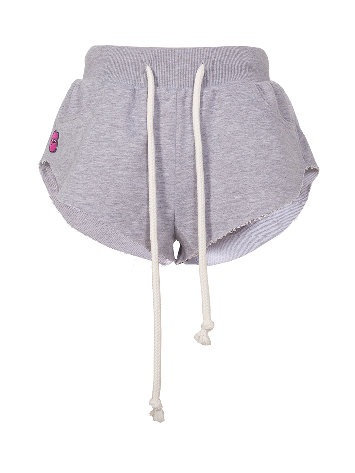 natasha zinko Fang-patch Cotton Shorts