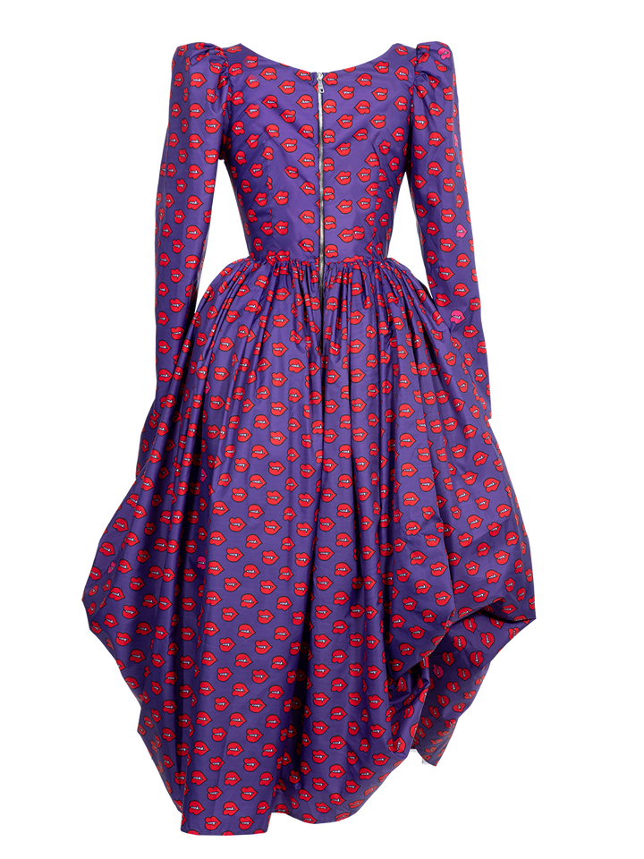 Natasha Zinko Fangs-print Puff Dress