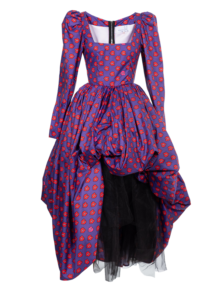 Natasha Zinko Fangs-print Puff Dress