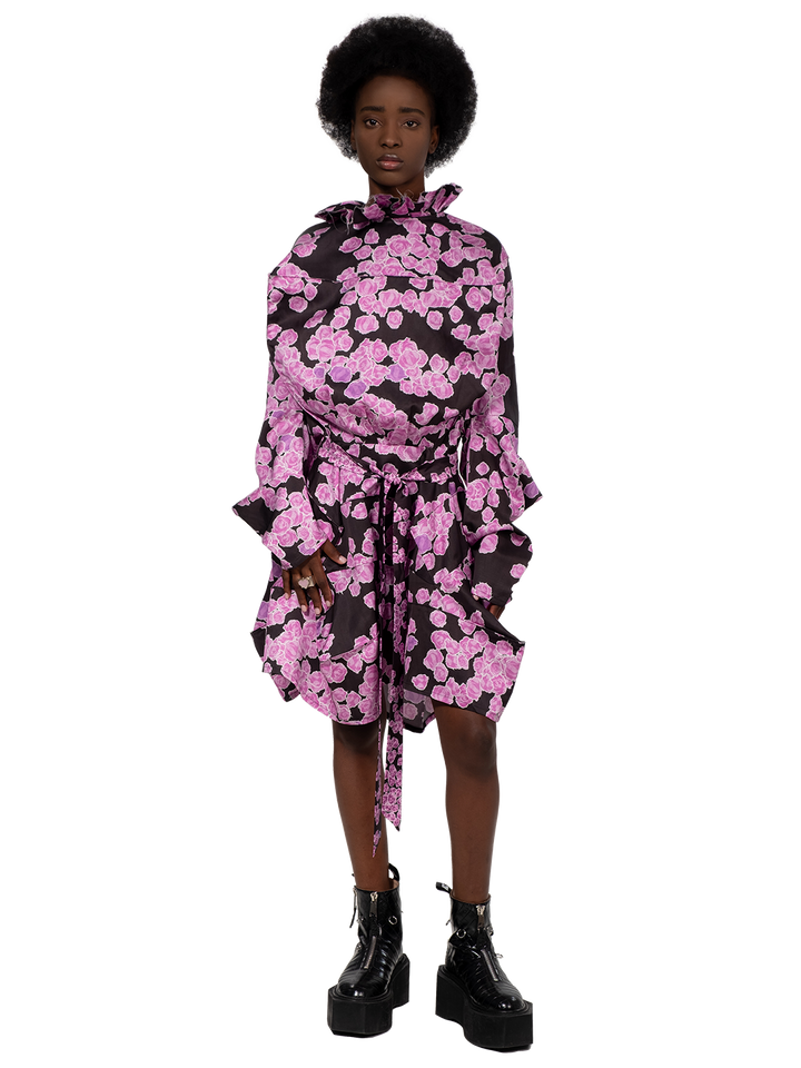 Natasha Zinko Floral-print Box Shirt Dress