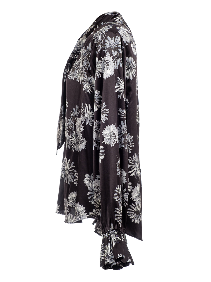 Natasha Zinko Floral Print Pussy Bow Blouse