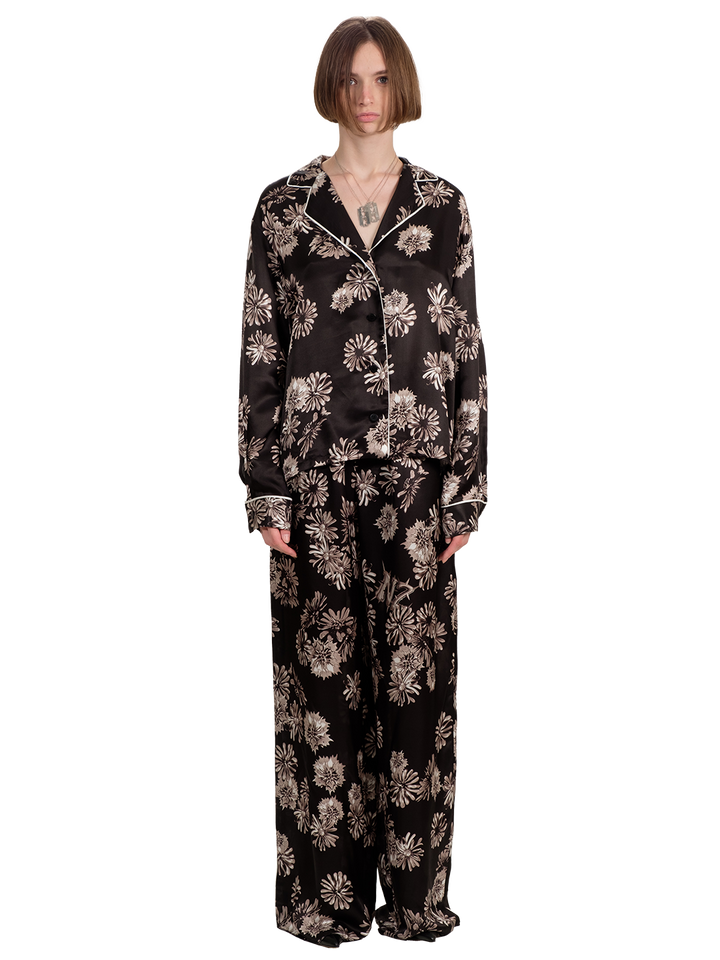 natasha zinko Floral Silk Pyjama Pants