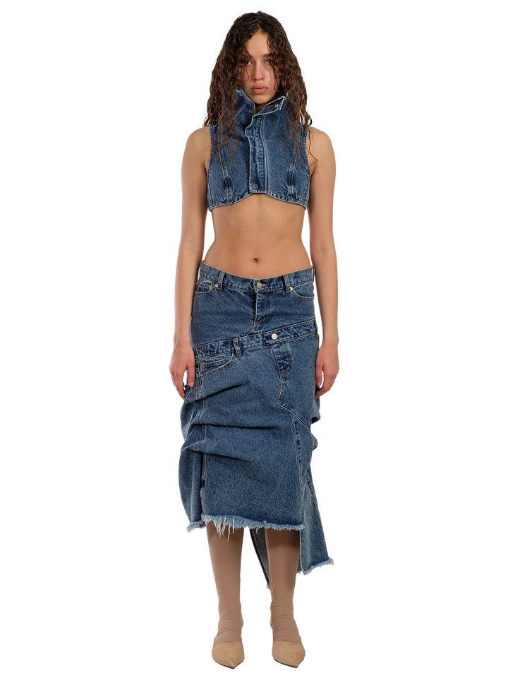 natasha zinko FUNNEL NECK TOP