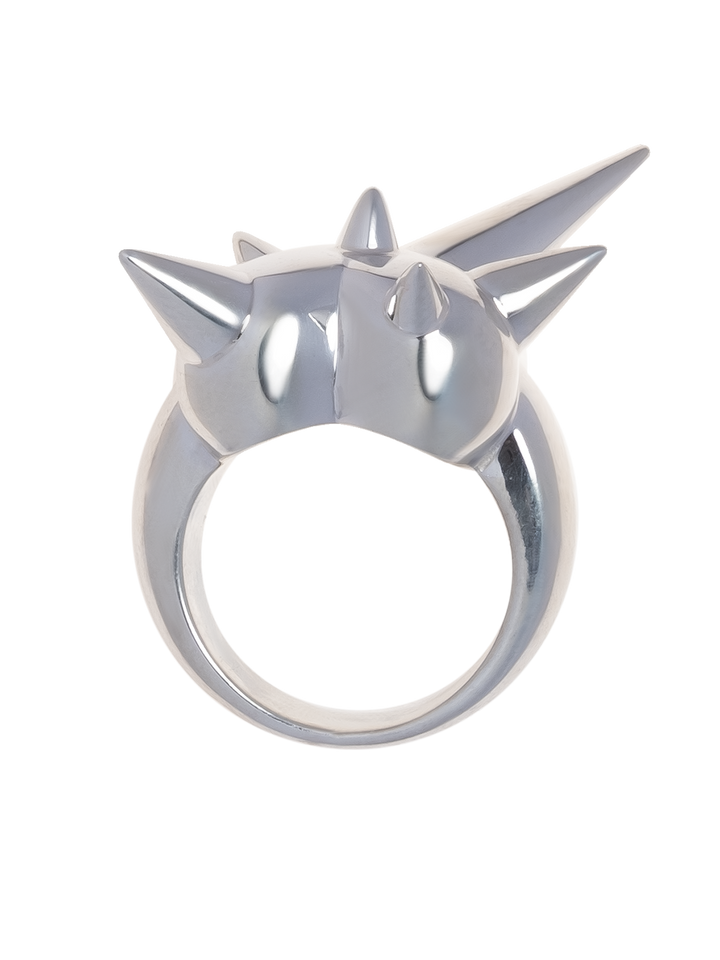 Natasha Zinko Giant Heart Spikes Small Ring