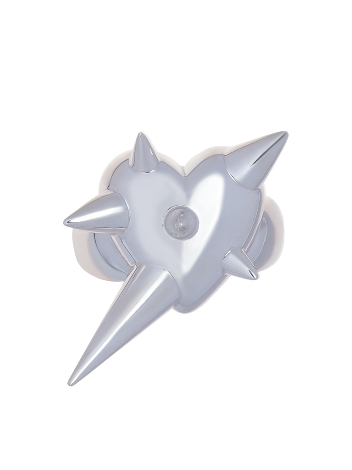 natasha zinko Giant Heart Spikes Small Ring