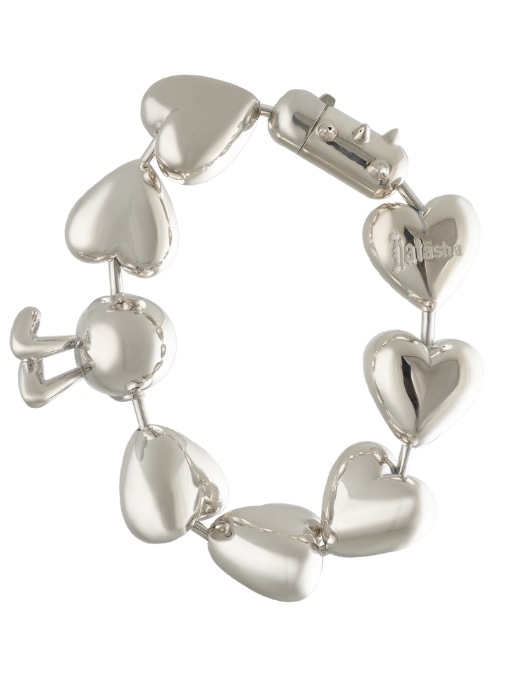 Natasha Zinko Giant Hearts Bracelet