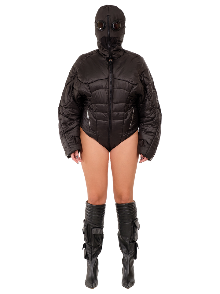 Natasha Zinko Google Hood Puffer Romper