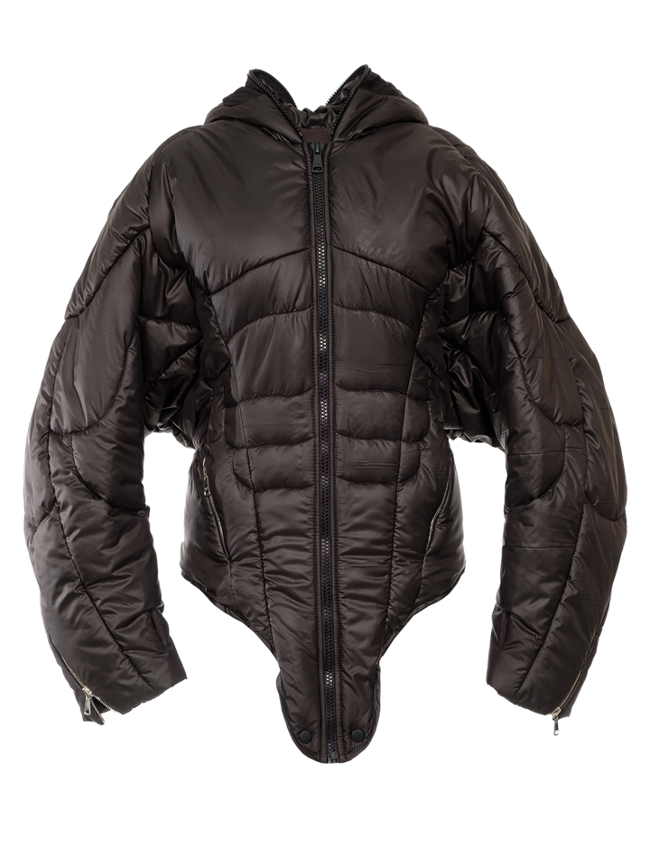 natasha zinko Google Hood Puffer Romper