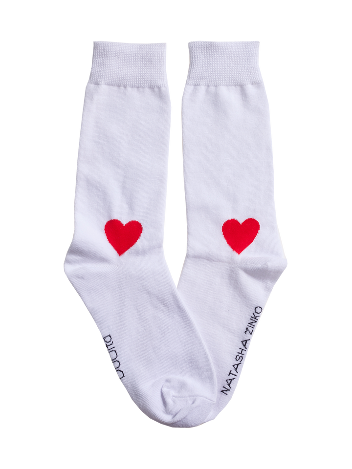 Natasha Zinko Graphic-heart-print Socks /3 Pairs/