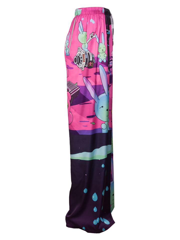 Natasha Zinko Graphic Print Drawstring Trousers