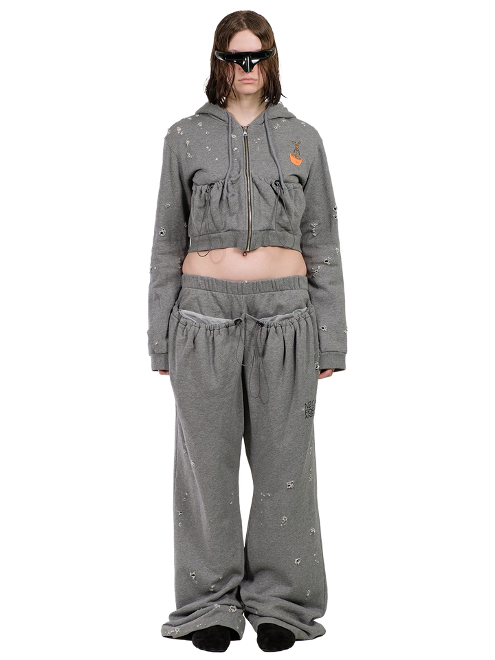 natasha zinko GROOT CROPPED HOODIE BACK PRINT