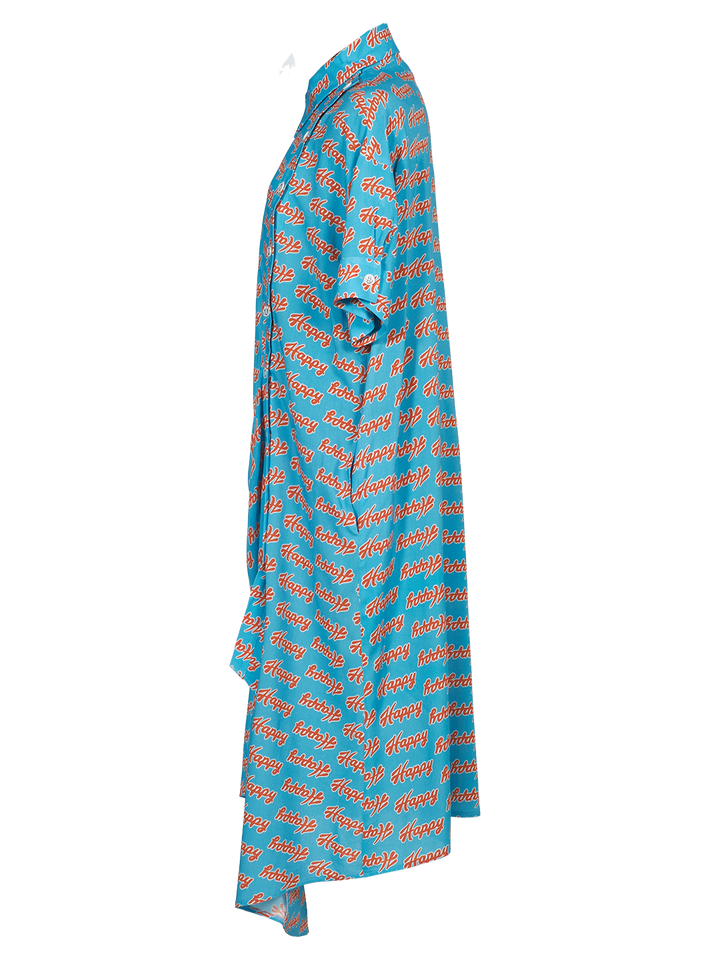 Natasha Zinko Happy Draped Shirt Dress