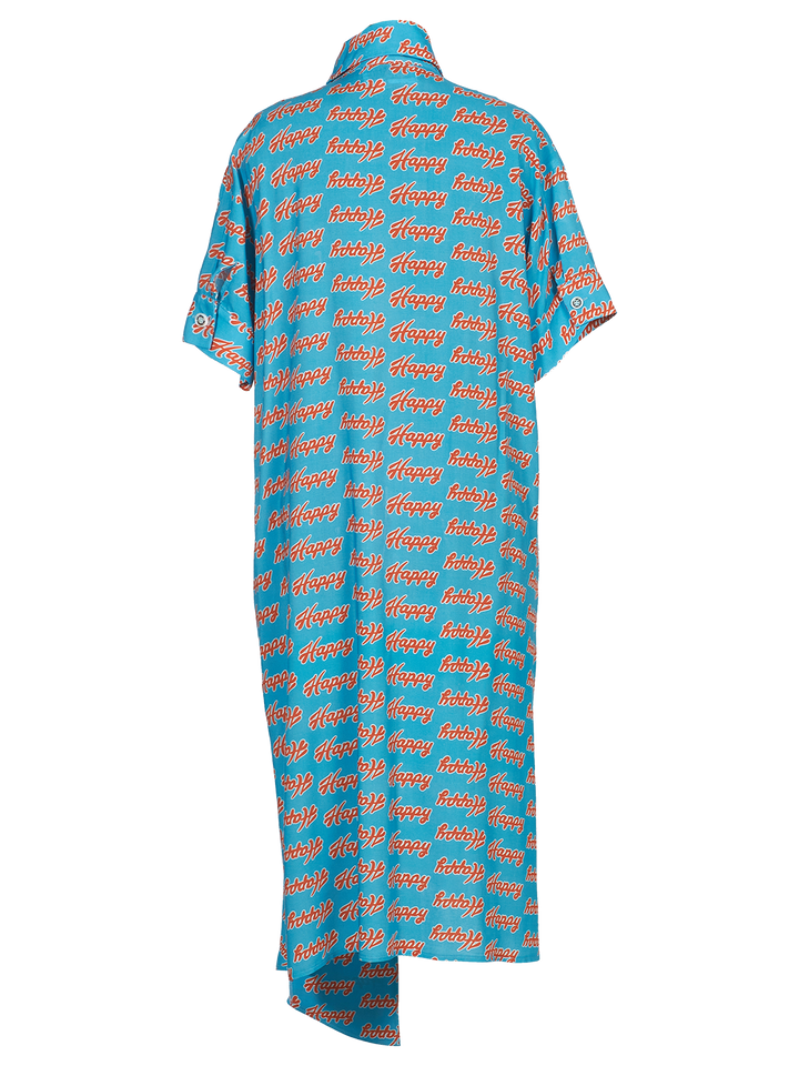 Natasha Zinko Happy Draped Shirt Dress