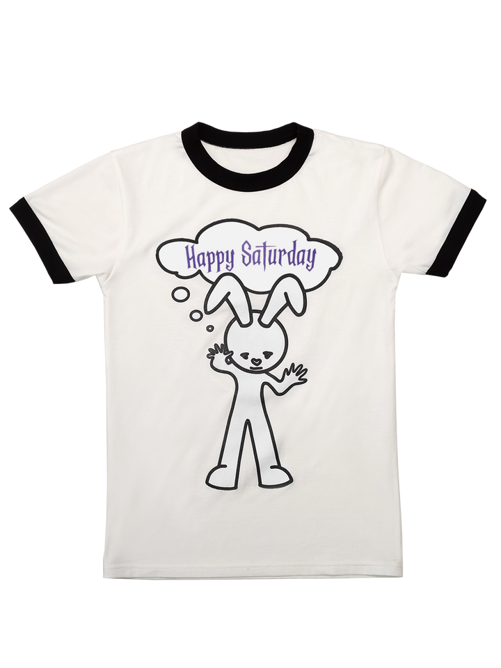 Natasha Zinko 'Happy Saturday' T-shirt