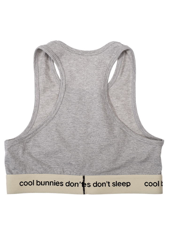 Natasha Zinko 'Happy Tuesday' Cropped Sport Top