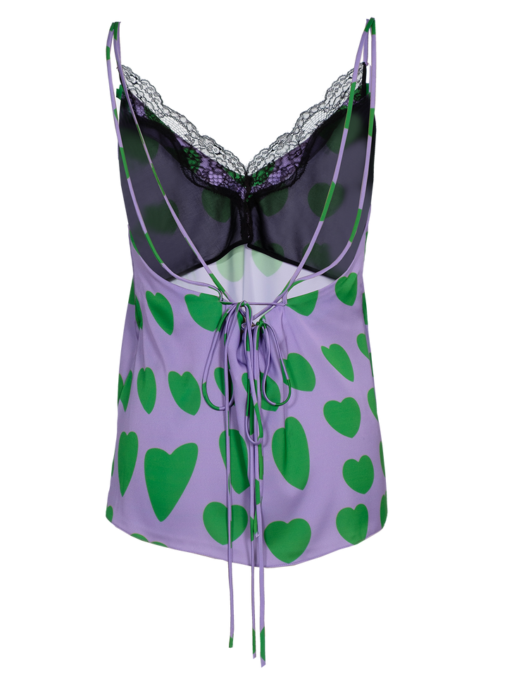 Natasha Zinko Hearts Camisole Top